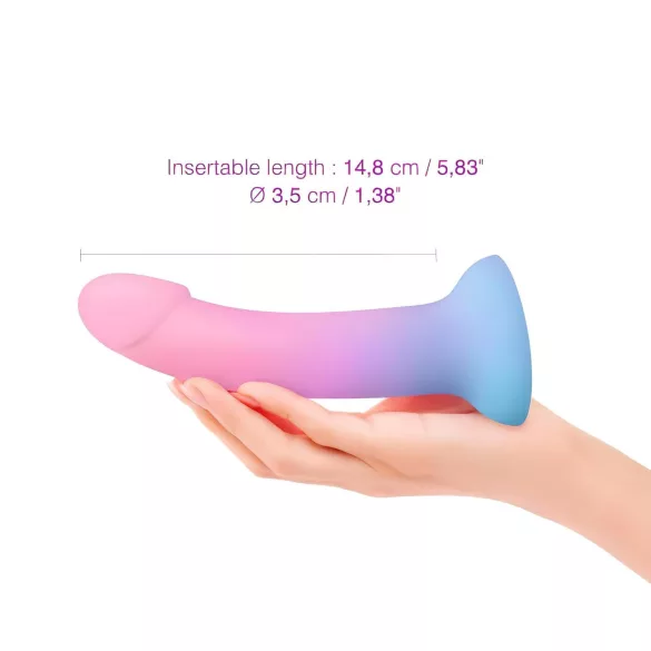 Dildolls Utopia - dildo z przyssawką - silikonowe - kolorowe