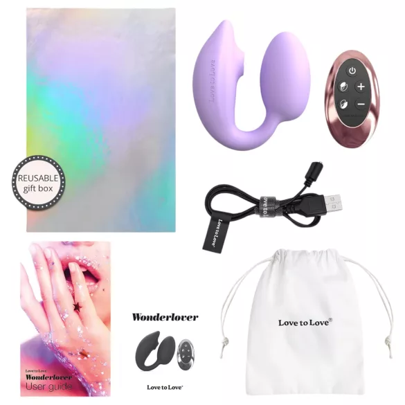 Love to Love Wonderlover - wibrator punktu G i łechtaczki (fioletowy)