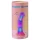 Love to Love Sugar Bomb - świecący silikonowy wibrator z diodą LED (różowo-żółty) - 16,9 cm