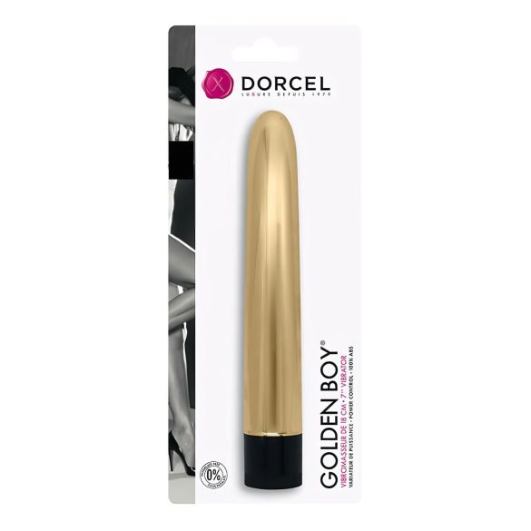 Dorcel Golden Boy - wibrator klasyczny - złoty - masażer erotyczny