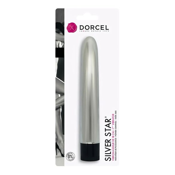 Dorcel Silver Star - wibrator klasyczny - srebrny