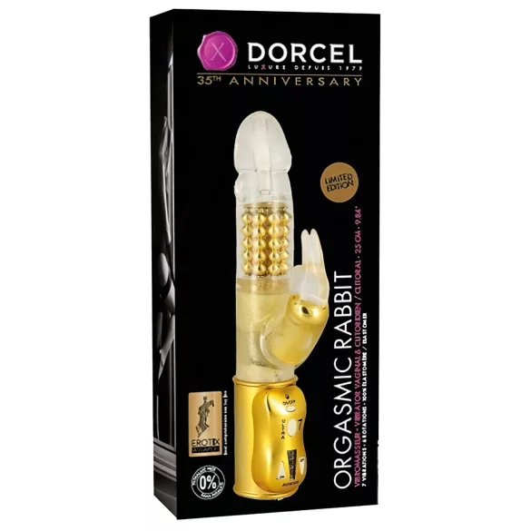 Dorcel Orgasmic Rabbit - wibrujący króliczek do stymulacji (złoty)