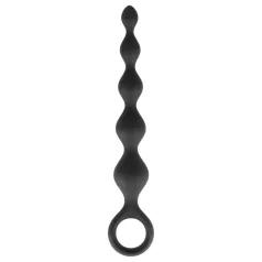Dorcel Deep Feel - koralikowy czarny dildo analny