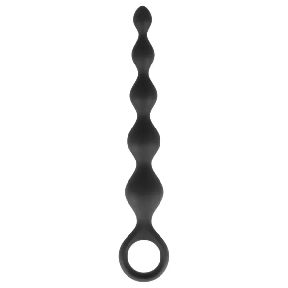 Dorcel Deep Feel - koralikowy czarny dildo analny