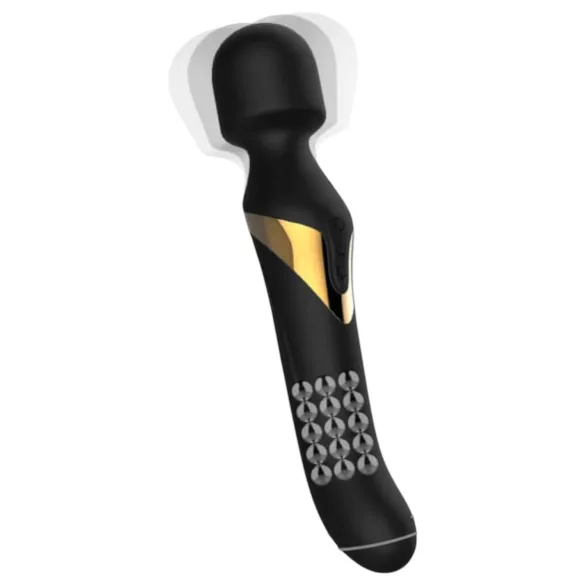 Dorcel - wibrator 2w1 z masażerem - czarny