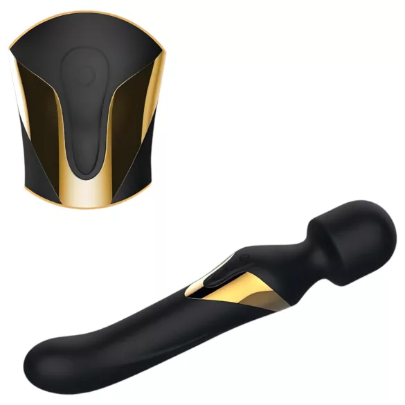 Dorcel - wibrator 2w1 z masażerem - czarny