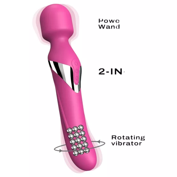 Dorcel Dual Orgasms - akumulatorowy, 2w1 wibrator-masażer (różowy)