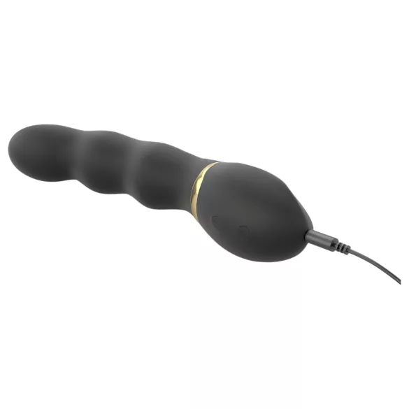 Dorcel Too Much 2.0 - wibrator ładowany USB - 3 silniki - czarno-złoty