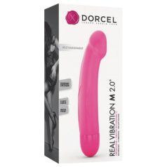   Dorcel Real Vibration M 2.0 - akumulatorowy wibrator (różowy)