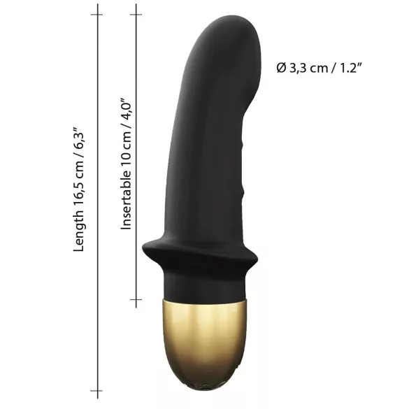 Dorcel Mini Lover 2.0 - akumulatorowy wibrator punktu G (czarno-złoty)