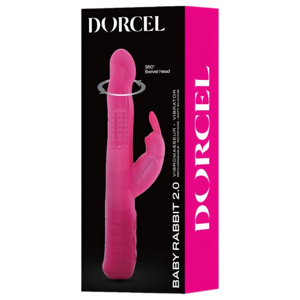 Dorcel Baby Rabbit 2.0 - ładowany wibrator z uchwytem (różowy)