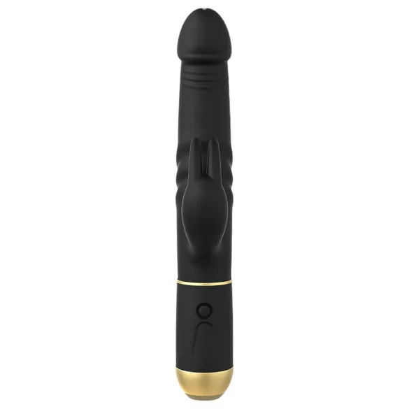 Dorcel - wibrator króliczek z funkcją posuwu i stymulatorem łechtaczki - czarny