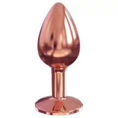   Dorcel Diamond Plug S - aluminiowy korek analny - mały (różowe złoto)