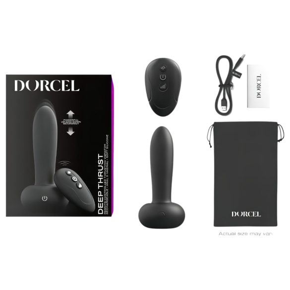 Dorcel Deep Thrust - wibrator pchający (czarny)