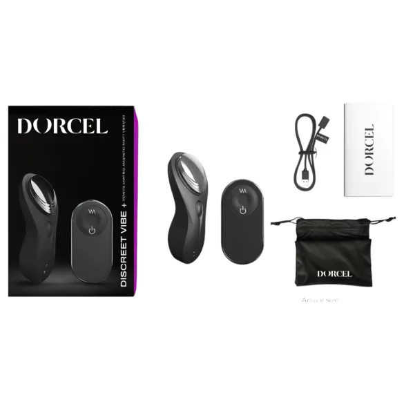 Dyskretna Wibracja Dorcel - akumulatorowy wibrator łechtaczkowy (czarny)