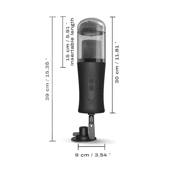 Dorcel Thrust Blow - masturbator automatyczny - ładowany USB - czarny
