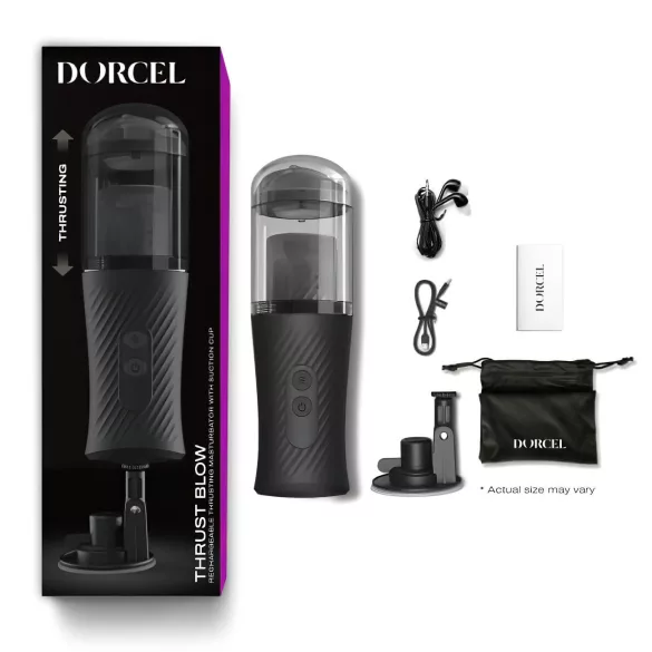 Dorcel Thrust Blow - masturbator automatyczny - ładowany USB - czarny