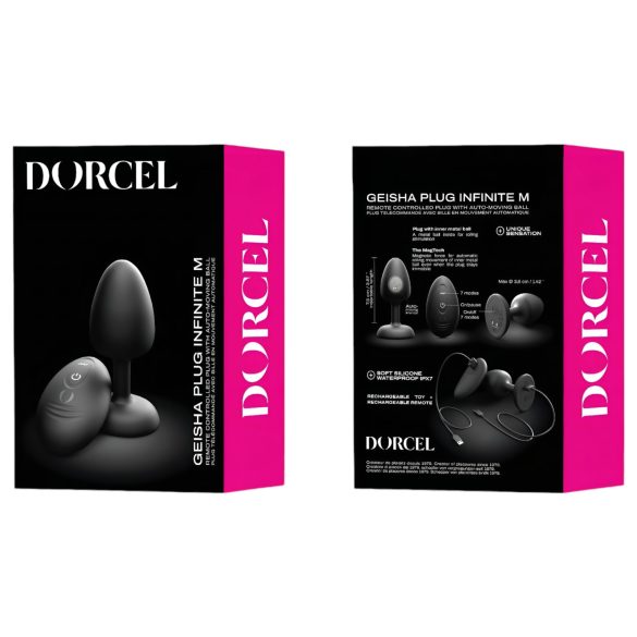 Dorcel - kulkowe, zdalnie sterowane analne wibrator M - (czarny)