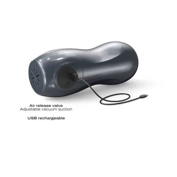 Dorcel Blowjoy Vibe - masturbator ssąco‑wibracyjny akumulatorowy (szary)