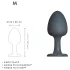 Dorcel Geisha Plug M - kulkowe analne plug (czarne)