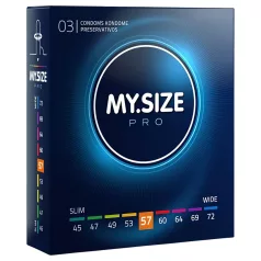   My.Size PRO - prezerwatywy o niestandardowym rozmiarze - 57 mm (3 szt.)