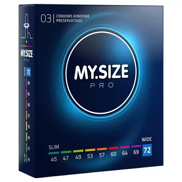 My.Size PRO - prezerwatywy o indywidualnym rozmiarze - 72 mm (3 szt.)