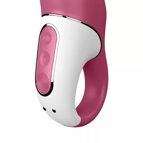 Satisfyer Petting Hippo - wibrator ładowany USB - wodoodporny - różowy