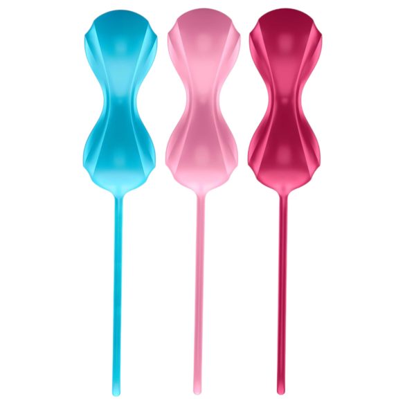 Satisfyer - kulki gejszy waginalne ruchome - zestaw 3 sztuki