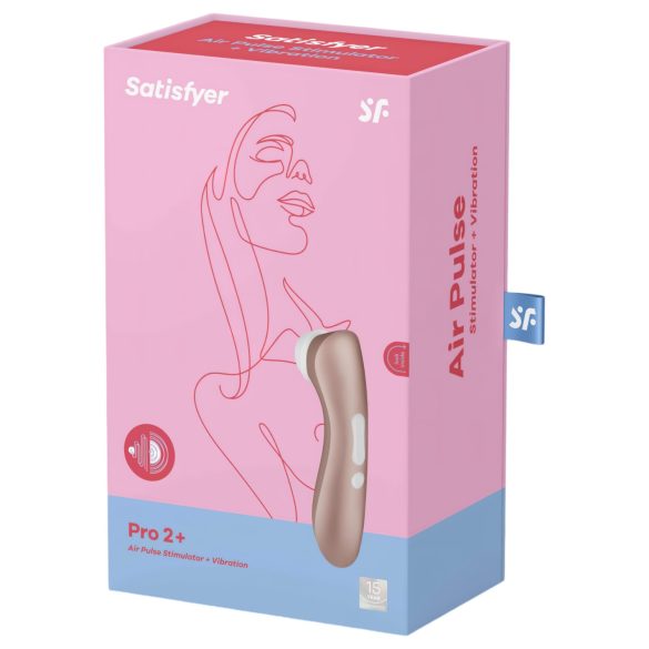 Satisfyer Pro 2+ - wibrator łechtaczkowy bezprzewodowy - brązowy