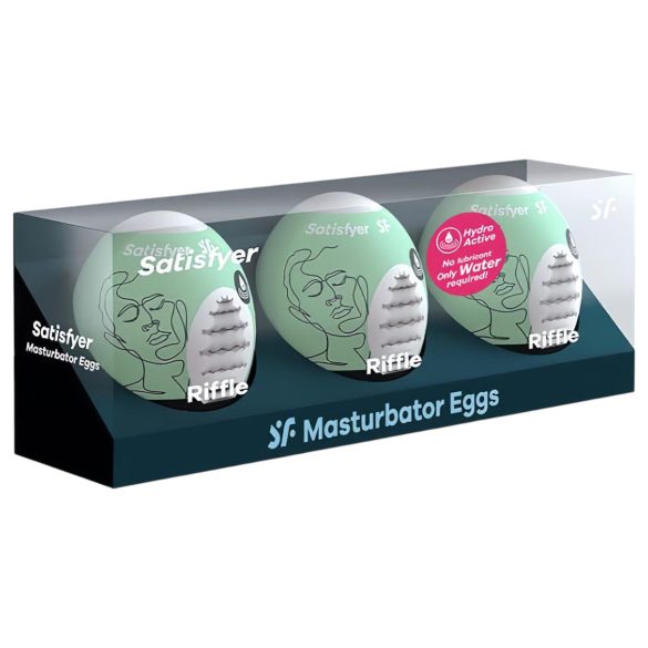 Satisfyer Egg Riffle - masturbator jajko - zestaw 3 sztuki
