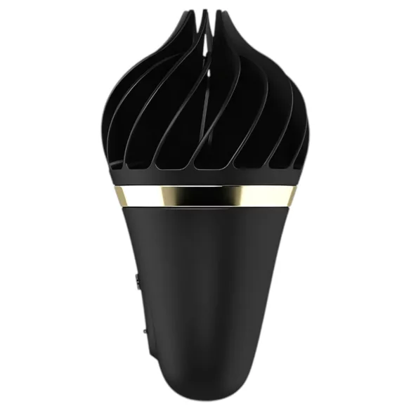 Satisfyer Sweet Treat - wibrator łechtaczkowy obrotowy akumulatorowy czarny