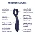 Satisfyer Endless Fun - wibrator dla par - wodoodporny, akumulator, niebieski