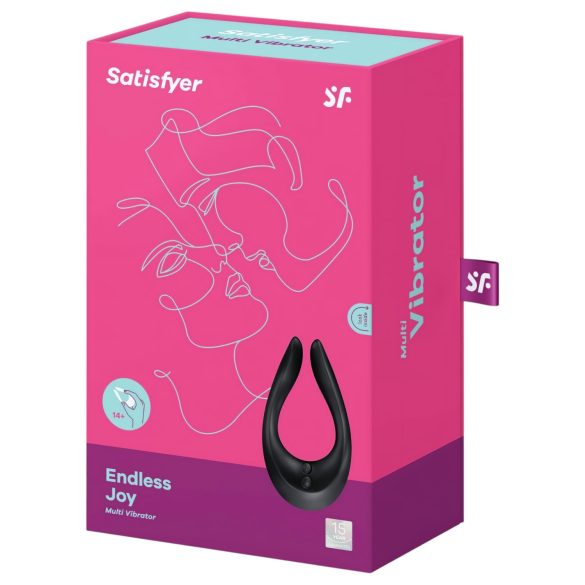 Satisfyer Endless Joy - wibrator dla par - bezprzewodowy wodoodporny - czarny