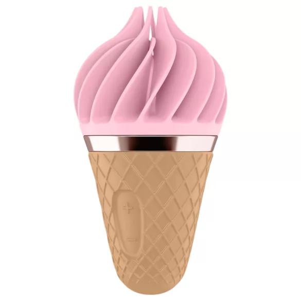 Satisfyer Sweet Treat - wibrator łechtaczkowy akumulatorowy, obrotowy (różowo-brązowy)