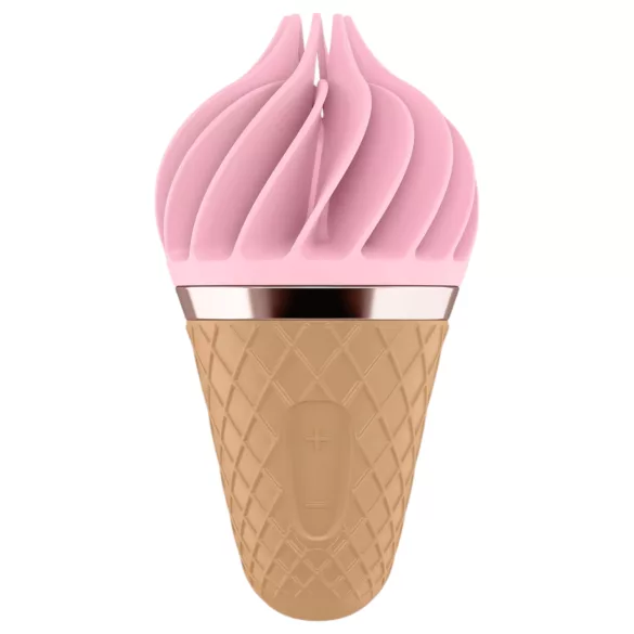 Satisfyer Sweet Treat - wibrator łechtaczkowy akumulatorowy, obrotowy (różowo-brązowy)