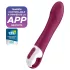 Satisfyer Big Heat - wibrator łechtaczkowo-punktu G z podgrzewaniem, akumulatorowy (czerwony)
