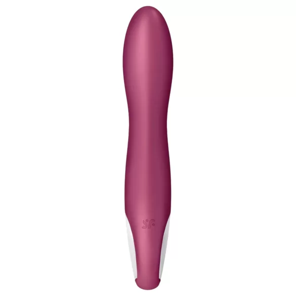 Satisfyer Big Heat - wibrator łechtaczkowo-punktu G z podgrzewaniem, akumulatorowy (czerwony)