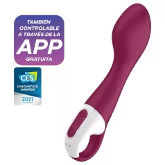   Satisfyer Hot Spot - wibrator do punktu G podgrzewany akumulatorowy czerwony