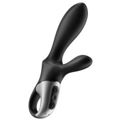   Satisfyer Heat Climax+ - wibrujący analny masażer z podgrzewaniem - czarny