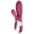 Satisfyer Hot Bunny - sterowany aplikacją, podgrzewany wibrator z ramionkiem łechtaczkowym (czerwony)