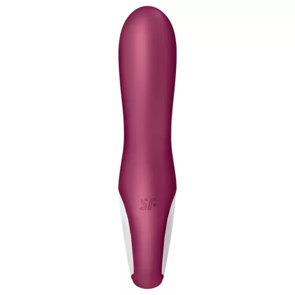 Satisfyer Hot Bunny - sterowany aplikacją, podgrzewany wibrator z ramionkiem łechtaczkowym (czerwony)