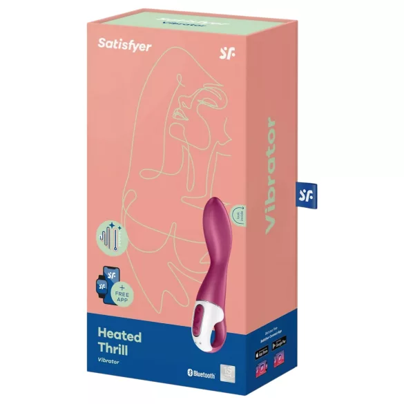 Satisfyer Heated Thrill - wibrator rozgrzewający sterowany aplikacją (czerwony)