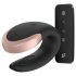 Satisfyer Double Love - inteligentny, radiowy wibrator dla par (czarny)