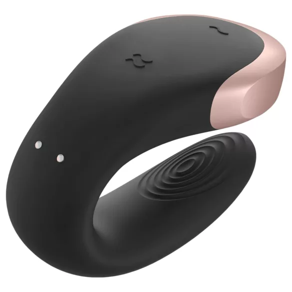 Satisfyer Double Love - wibrator dla par sterowany aplikacją i pilotem (czarny)