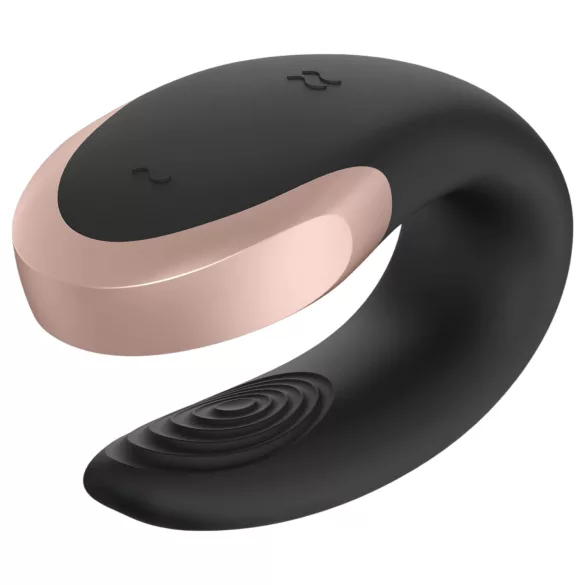 Satisfyer Double Love - wibrator dla par sterowany aplikacją i pilotem (czarny)