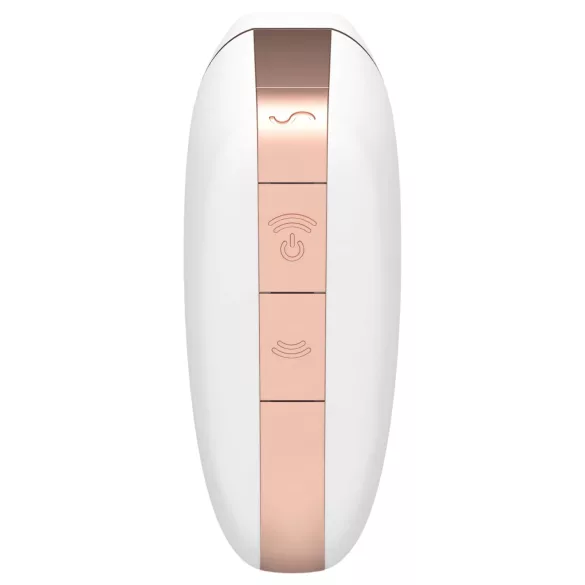 Satisfyer Love Triangle - sterowany aplikacją stymulator łechtaczki z falami powietrza (biały)