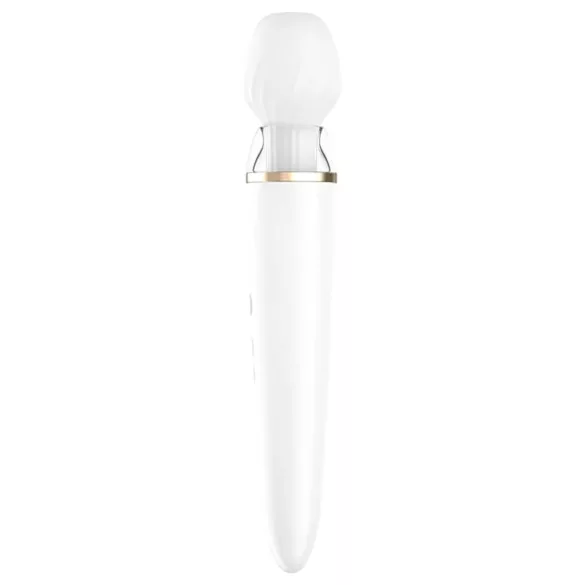 Satisfyer Double Wand-er - masażer wibrator sterowany aplikacją - biały