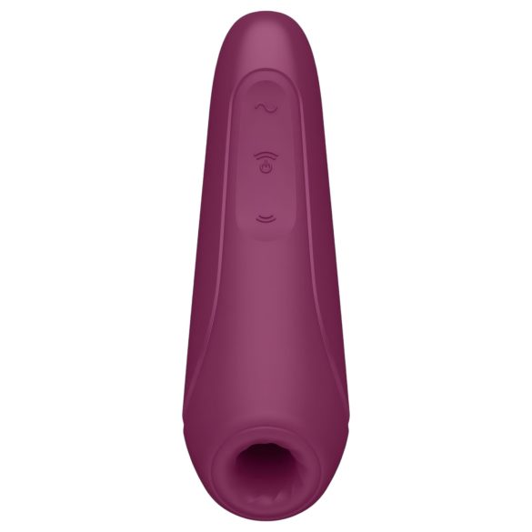 Satisfyer Curvy 1+ - stymulator łechtaczki falami powietrza - czerwony