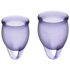   Satisfyer Feel Confident - zestaw kubeczków menstruacyjnych - fioletowy