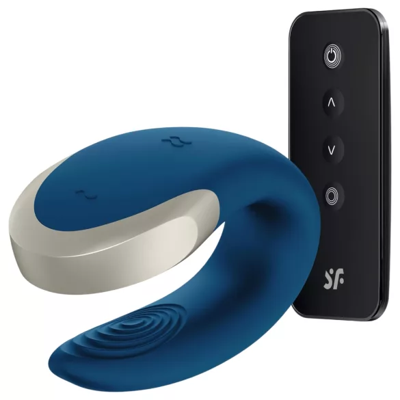 Satisfyer Double Love - wibrator dla par sterowany aplikacją (niebieski)